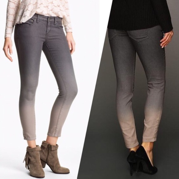 Free People Denim - ✨HP✨ Free People Dip Dye Skinny Jeans Grey Size 28